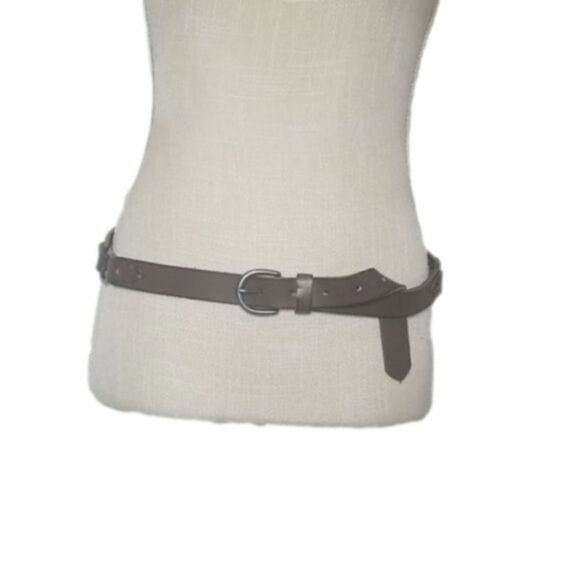 Women's Belt Brown‎ And Silver - Picture 1 of 4